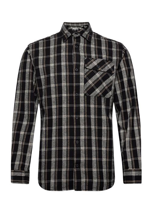 Jack & Jones Jcodesert Herringb Check Shirt Ls Ln Jack & J S Black