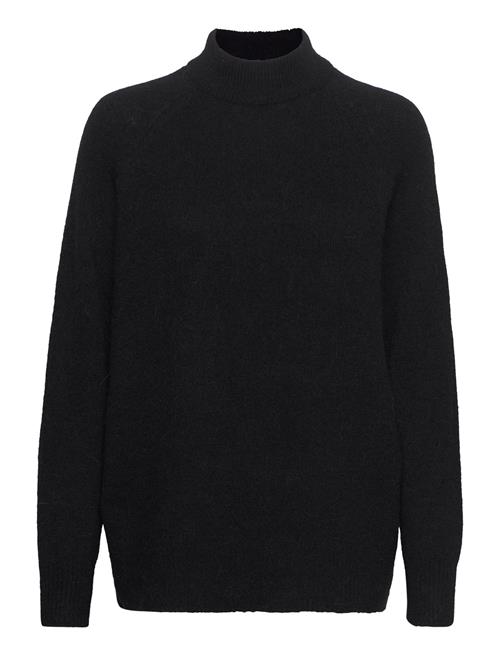 Se Selected Femme Slflulu Ls Knit High Neck B Selected Femme Black ved Booztlet