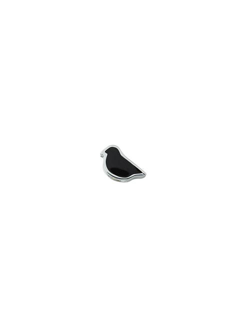 Design Letters Enamel Bird Charm Design Letters Black