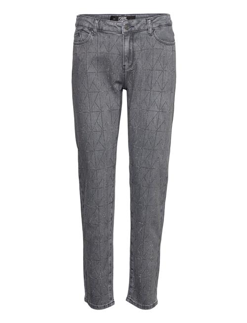 Se Karl Lagerfeld K/Sparkle Denim Pants Karl Lagerfeld Grey ved Booztlet