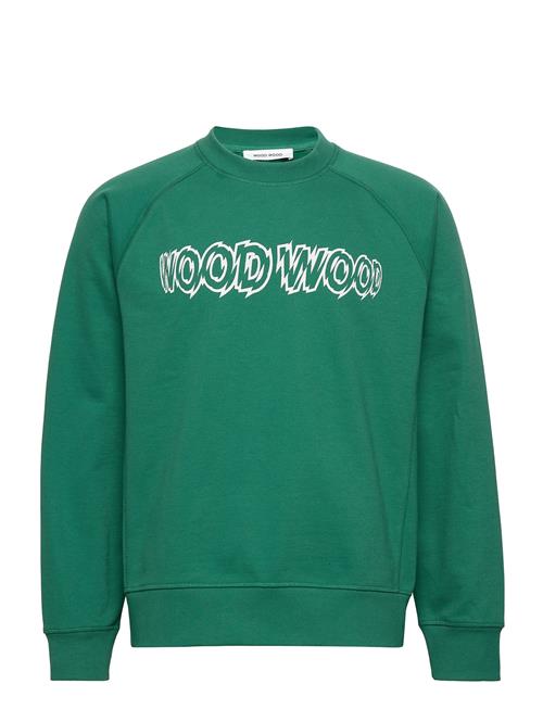 Se Hester Shatter Logo Sweatshirt WOOD WOOD Green ved Booztlet