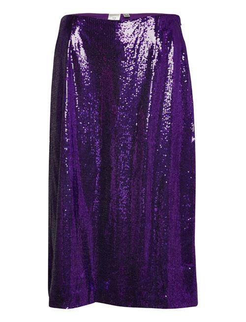 YAS Yasspin Pastella Hw Midi Skirt - Show YAS Purple