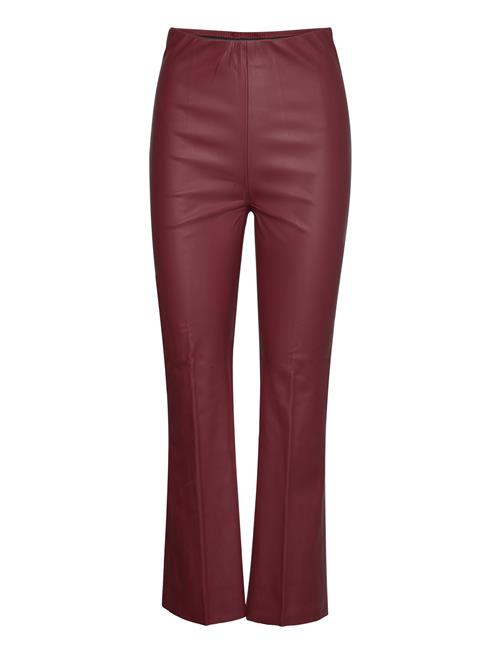 Soaked in Luxury Slkaylee Pu Kickflare Pants Soaked In Luxury Burgundy