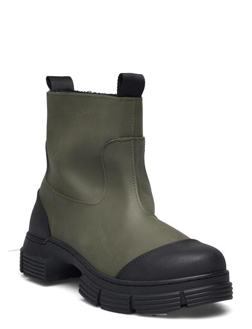 Ganni Recycled Rubber Tubular Boot Ganni Green