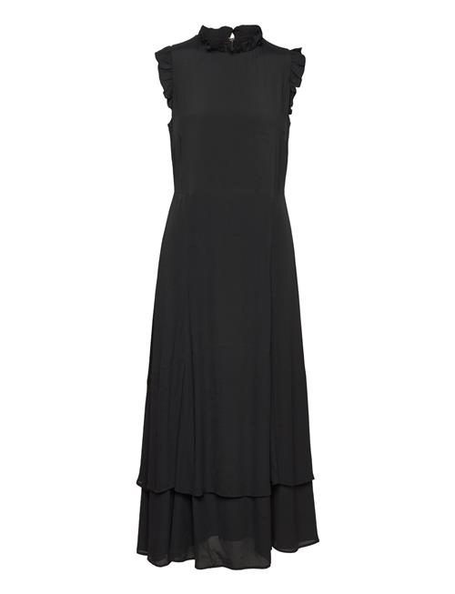 IVY OAK Midi Length Ruffle Dress IVY OAK Black