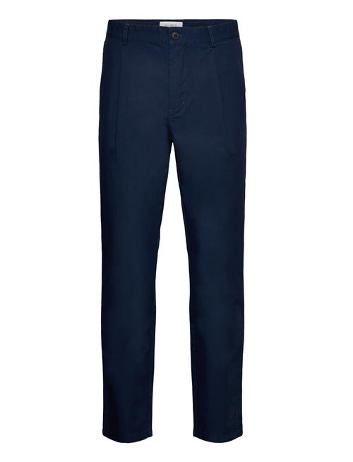 Se Les Deux Parker Logo Twill Pants Les Deux Navy ved Booztlet