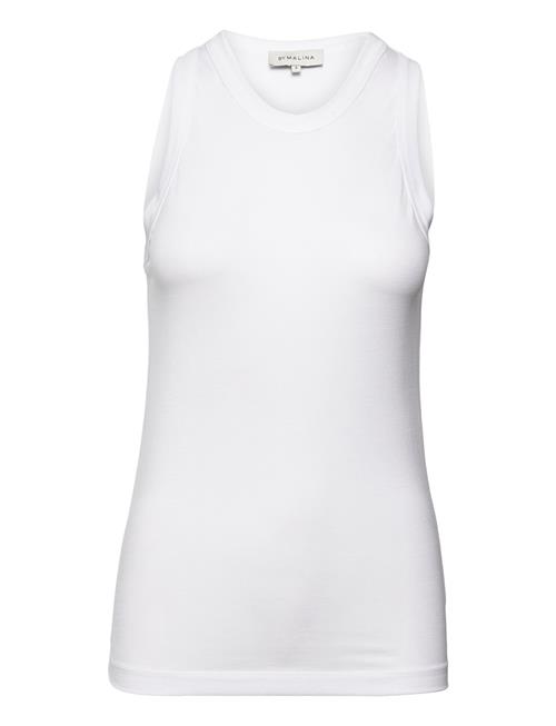 Malina Elle Ribbed Tank Top Malina White