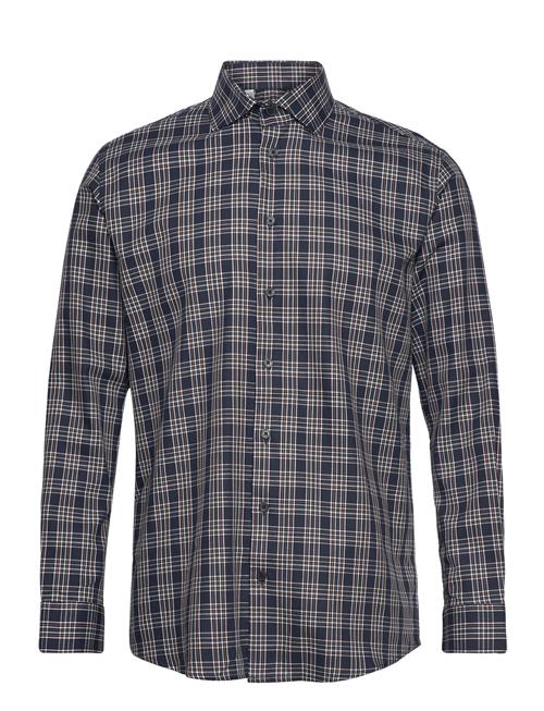 Slhregtimor Shirt Ls Cut Away Check Ex Selected Navy