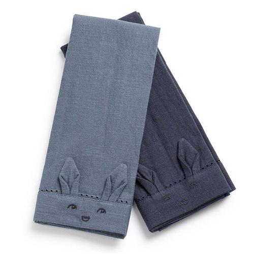 Se Elodie 2-pak EAT Baby Servietter Tender Blue/Juniper | Blå | 0 ved Babyshop