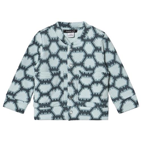 Se Little LuWi Blue Snake Bomber Jacket | Blå | 80 cm ved Babyshop