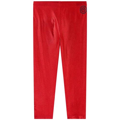 Se The Animals Observatory Bright Alligator Leggings Red Logo | Rød | 2 years ved Babyshop