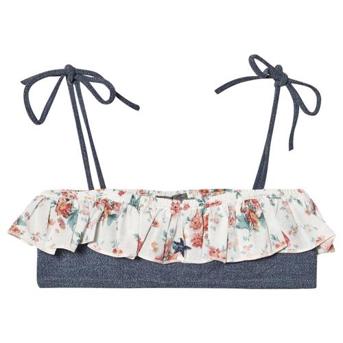 Tocoto Vintage Flower Print Flounce Bikinioverdel Blå | Blå | 4 years