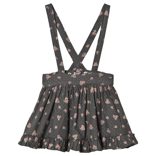 Tocoto Vintage Flower Print Pinafore Mørkebrun | Brun | 10 years