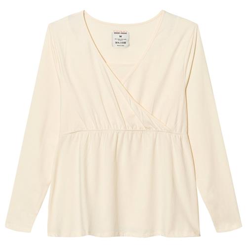 Se Mom2moM Glow LS Top Råhvid |  | XS ved Babyshop