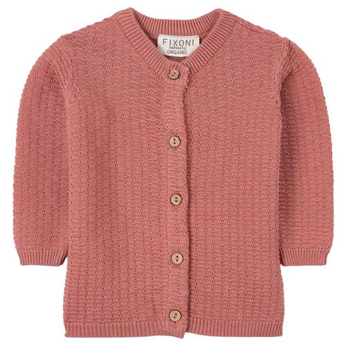 Fixoni Knit Cardigan Dusty Rose | Lyserød | 62 cm