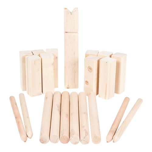 Oliver & Kids Kubb Træ Boksq | Beige | 6-10