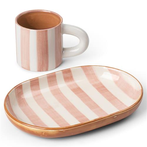 ferm LIVING Milu Snack Set - Rose | Lyserød | 0