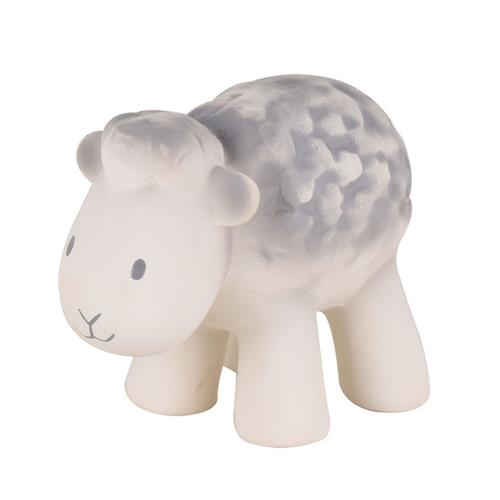 Se Tikiri My 1st Farm – Sheep Naturgummibad Legetøj | Hvid | 0-3 ved Babyshop