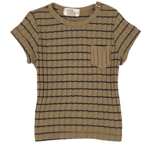 Cozmo Rib Stripe T-shirt Grøn | Grønn | 6 months