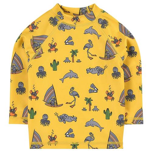 Se Småfolk Sea Life UV-trøje Gul | Gul | 56 cm ved Babyshop