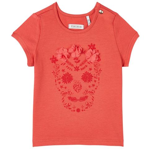 Se IKKS Skull Print T-shirt Rød | Rød | 6 months ved Babyshop