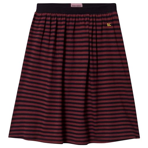 Se Bobo Choses Stripes Midi Nederdel i Sun Dried Tomato | Rød | 2-3 years ved Babyshop