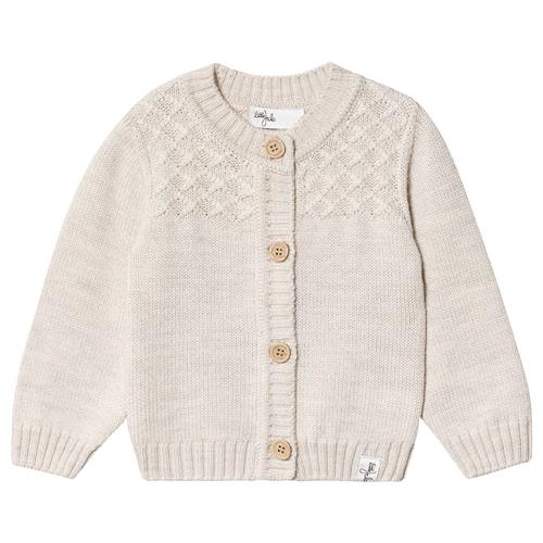 Se Little Jalo Strikket Cardigan Cremefarvet |  | 74 cm ved Babyshop