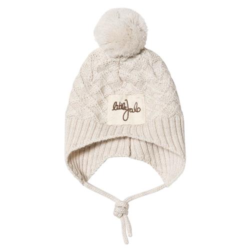 Se Little Jalo Strikket Hat Cremefarvet |  | 48/50 cm ved Babyshop