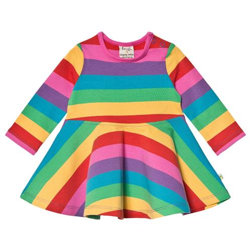 Se Frugi Sofia Skater Kjole Rainbow | Lyserød | 3-6 months ved Babyshop