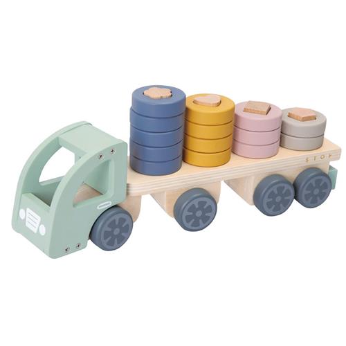 Se Stoy FSC 100% Truck Staklegetøj | Grønn | 1-2 years ved Babyshop