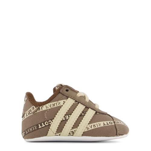 Se adidas Originals Jeremy Scott Logo Babyskoer Brune | Brun | 16 EU ved Babyshop