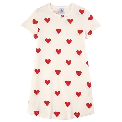 Se Petit Bateau Hjertemønstret Natkjole Hvid | Hvid | 5 years ved Babyshop