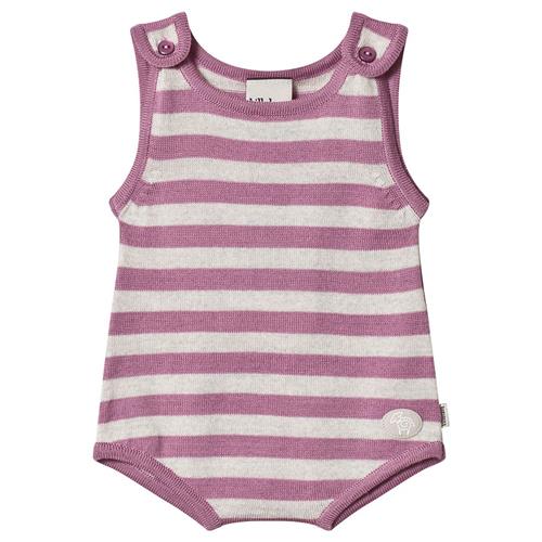 Lillelam Stripe Romper Heather | Lilla | 68 cm