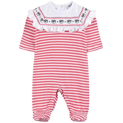 Se Monnalisa Striped Dragt Rød | Rød | 3 months ved Babyshop