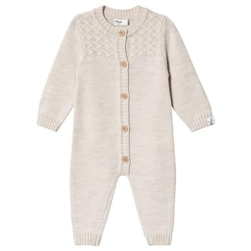 Se Little Jalo Strikket Body Cremefarvet | Beige | 80 cm ved Babyshop