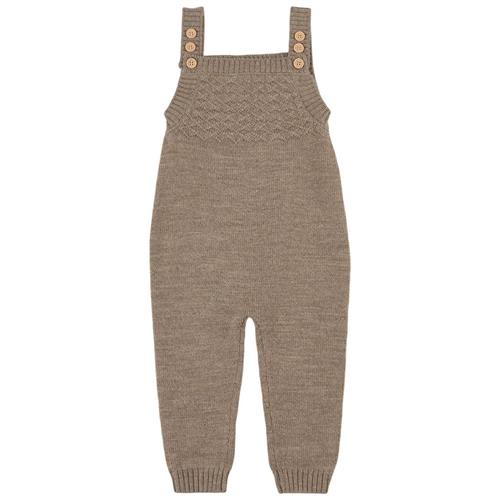 Little Jalo Strikket Overalls Wood Brown | Brun | 74 cm