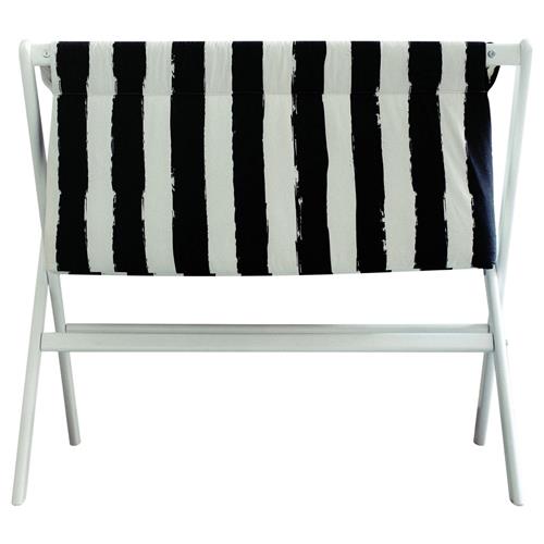 Se Noe & Zoe Berlin Stribet Tremmeseng Sort | Hvid | 0 ved Babyshop