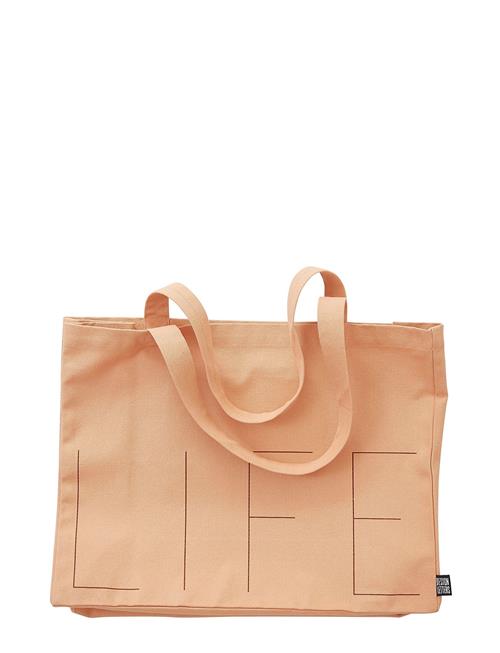 Design Letters Life Tote Bag Design Letters Orange