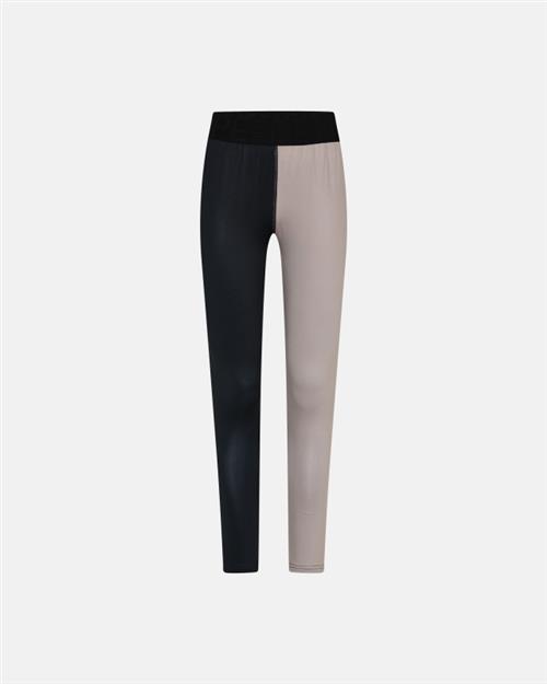 Leggings "color block" | Polyester | Sort/sand