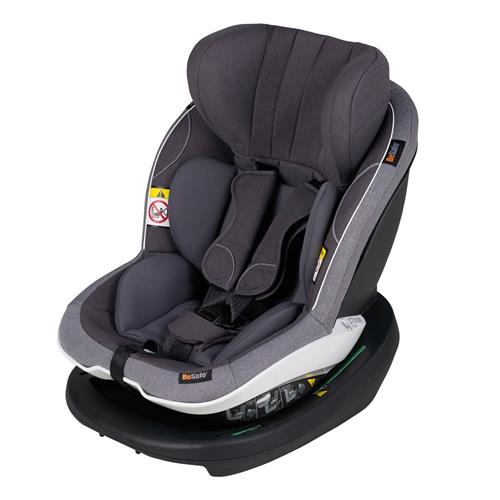 Se BeSafe iZi Modular X1 i-Size Bil Stol Metallic Mélange | Grå | 0-3 ved Babyshop