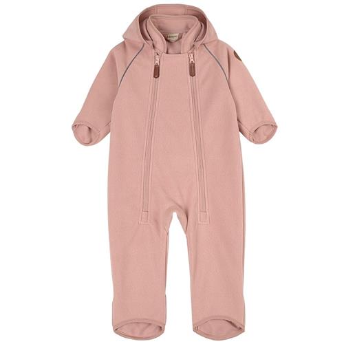 Se Kuling Livigno Genanvendt Vindfleeceoverall Woody Rose | Lyserød | 86 cm ved Babyshop