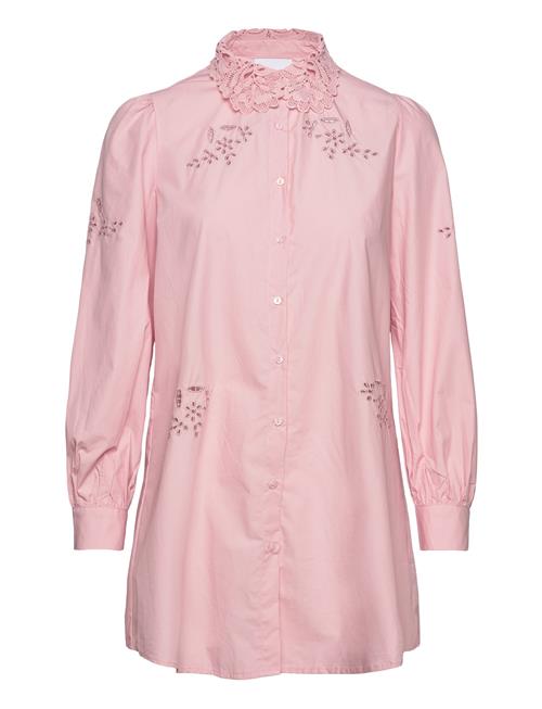 Noella Lucille Long Shirt Cotton Noella Pink