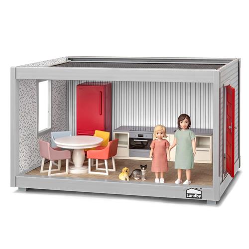 Se Lundby Dukkehus Med Startkit | Hvid | 3-6 ved Babyshop