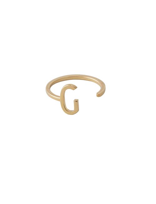 Design Letters Ring A-Z Gold Design Letters Gold