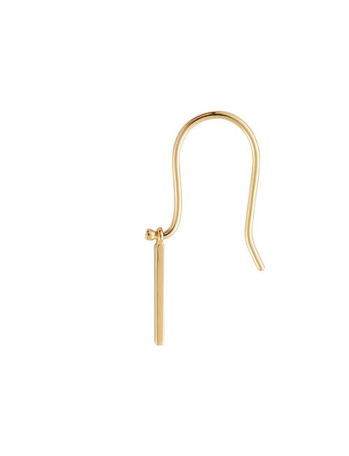 Initial Ear Hanger Design Letters Gold