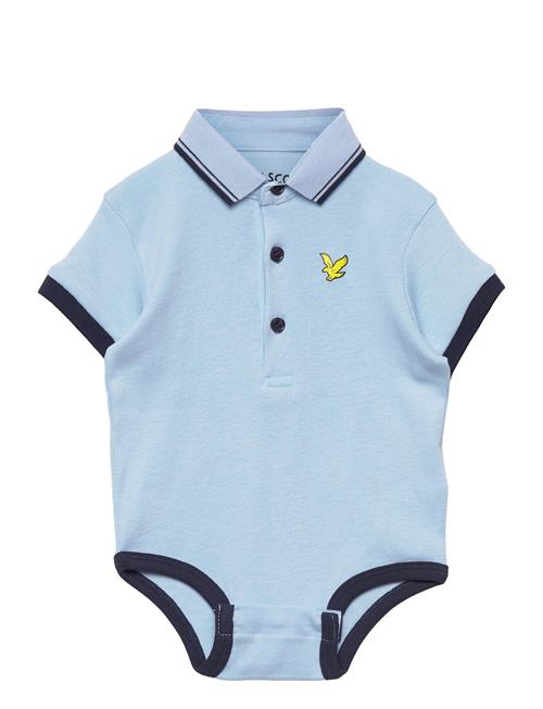 Lyle & Scott Junior Tipped Polo Romper Hanging Lyle & Scott Junior Blue