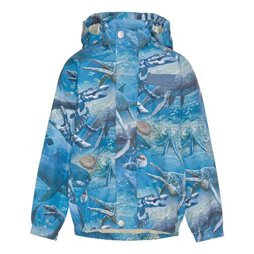 Se Molo Waiton Regnjakke Big Ancient Sea | Blå | 98/104 cm ved Babyshop