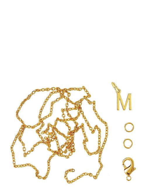 Me & My Box Letter M Gp With O-Ring, Chain And Clasp Me & My Box Gold