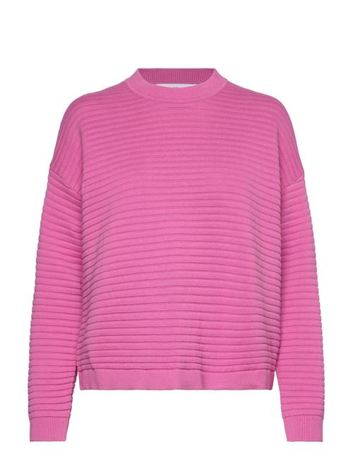 Selected Femme Slflaurina Ls Knit O-Neck Selected Femme Pink