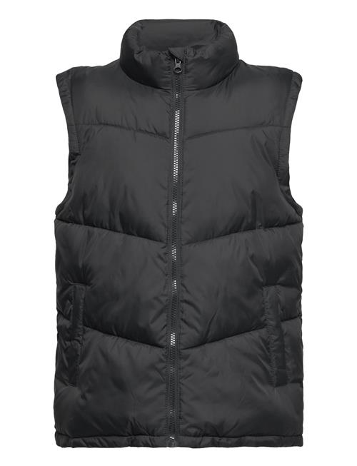 Mango Quilted Gilet Mango Black